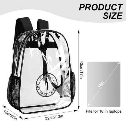  Transparent Bag 17 Inch: Elevate Your Style, Perfect bag for a model