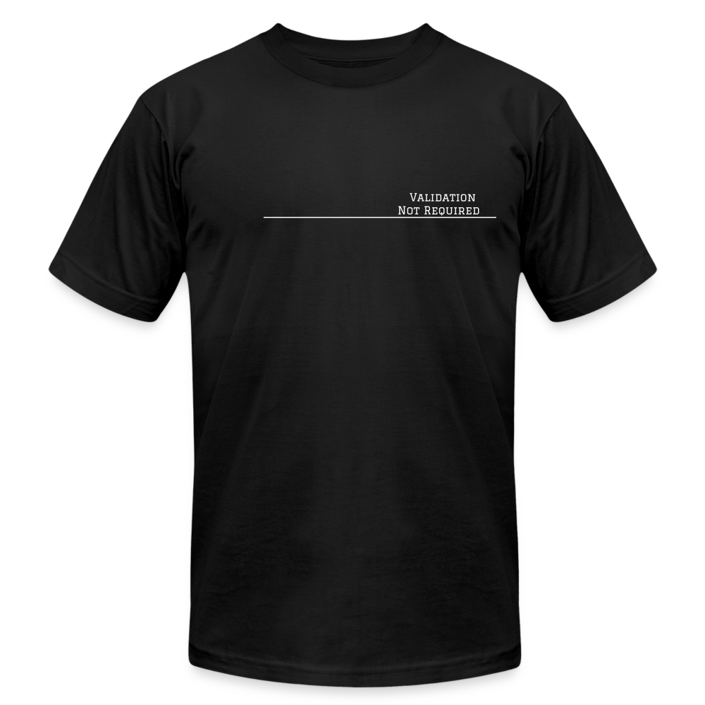 Validation Not Required Unisex Jersey - black