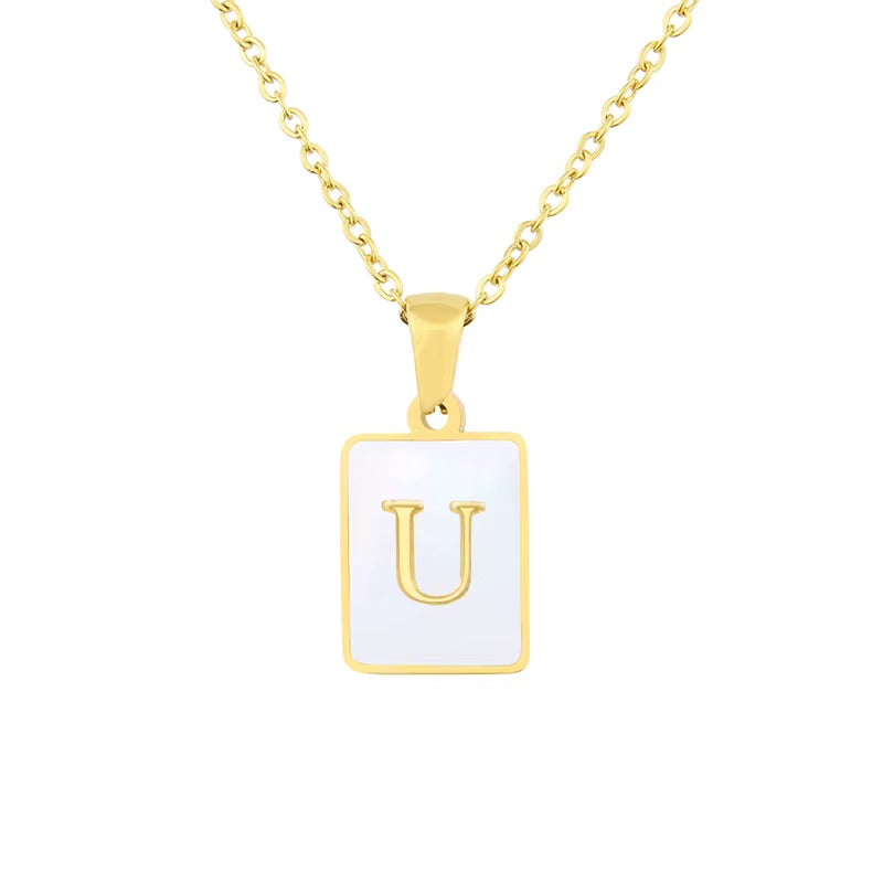 Your First Letter Meaning, The Ideal Model, letter U Necklace