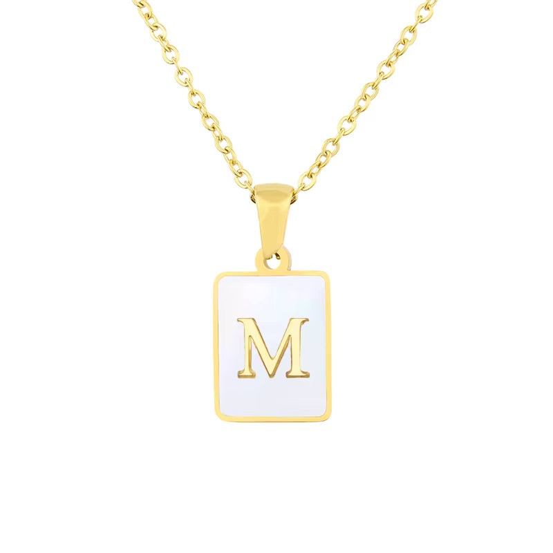 Your First Letter Meaning, The Ideal Model, letter M Necklace