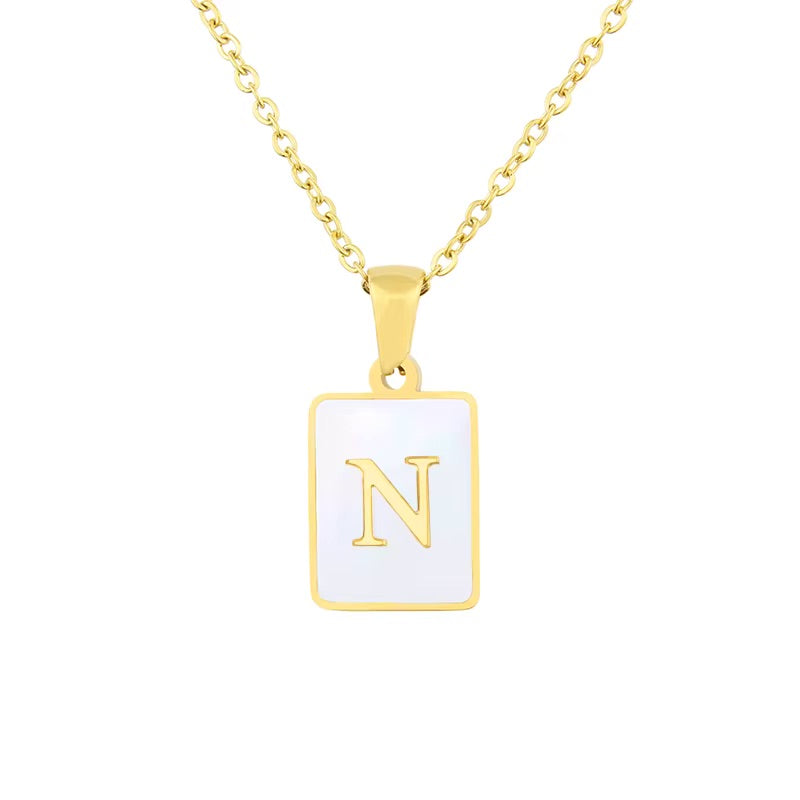 Your First Letter Meaning, The Ideal Model, letter N Necklace