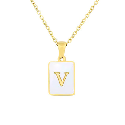 Your First Letter Meaning, The Ideal Model, letter V Necklace