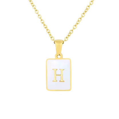 Your First Letter Meaning, The Ideal Model, letter H Necklace